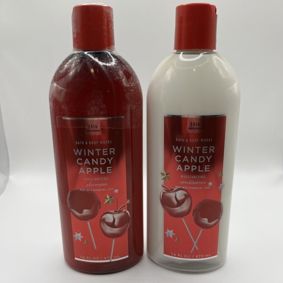 Bath & Body Works Other - Bath & Body Works Winter Candy Apple‎ Shampoo & Conditioner Hair Set 16 oz Each